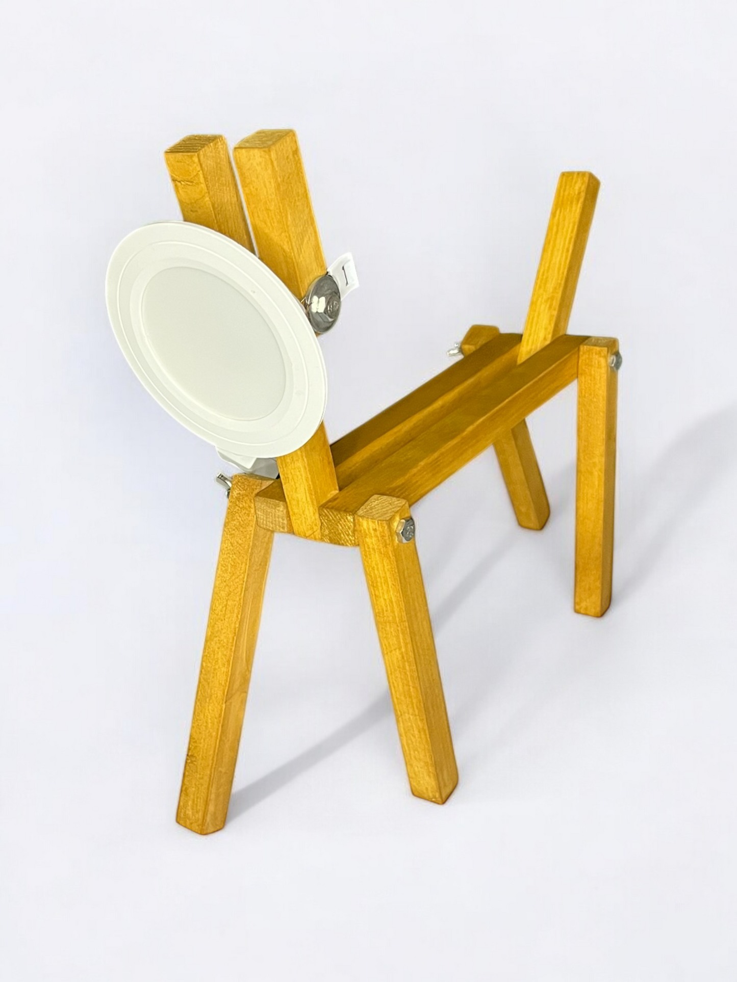 Pet Dog Desk Lamp - Pine Wood