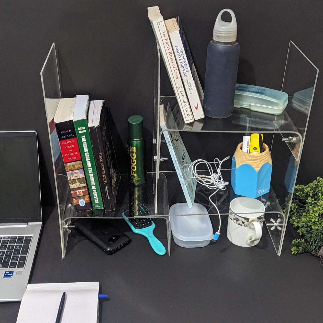 Clear Acrylic DIY Desk Organizer