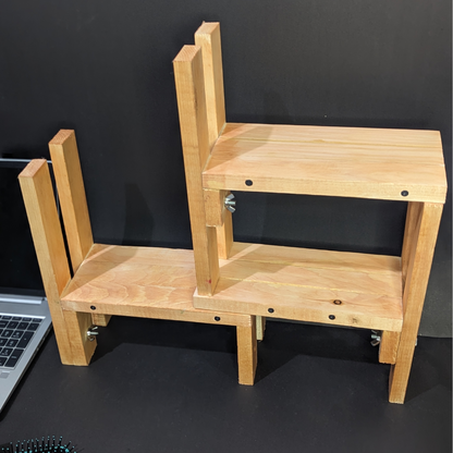 Pine Wood DIY Desk Organizer (Rugged Finish)